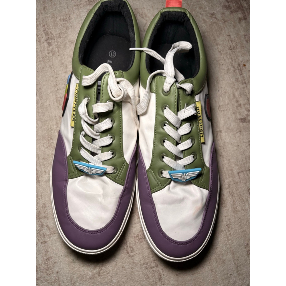 Disney Pixar Ground Up Lightyear Shoes Adult Size 13 White Green Purple